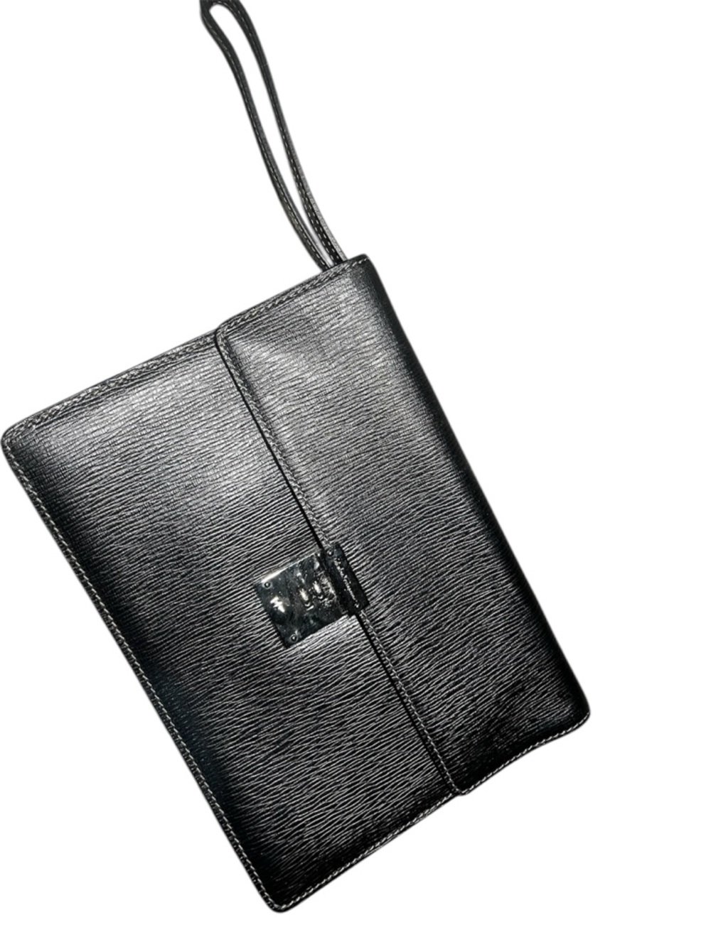 Salvatore Ferragamo Logo
Shoulder Bag Handheld Clutch
Leather Black
